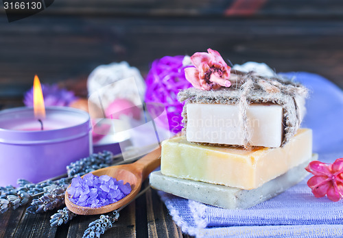 Image of sea salt and soap
