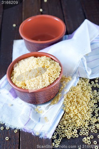 Image of raw pasta