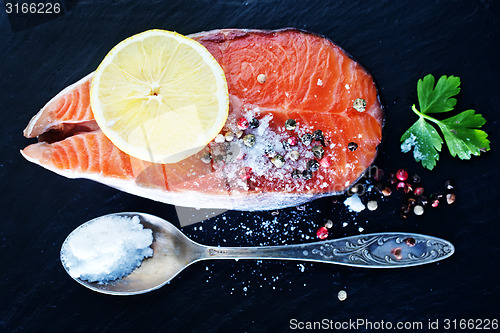 Image of salmon steak