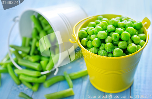 Image of green peast and beans