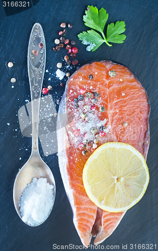 Image of salmon steak