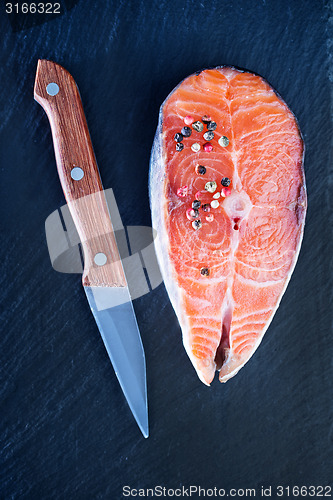 Image of salmon steak