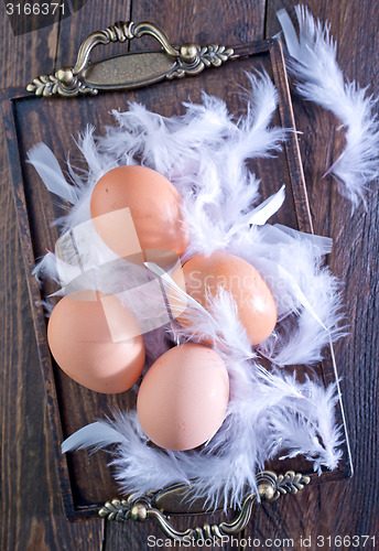 Image of raw eggs