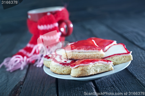 Image of cookies and cocoa in cup