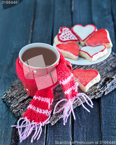 Image of cookies and cocoa in cup