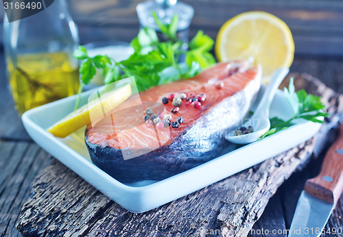 Image of raw salmon