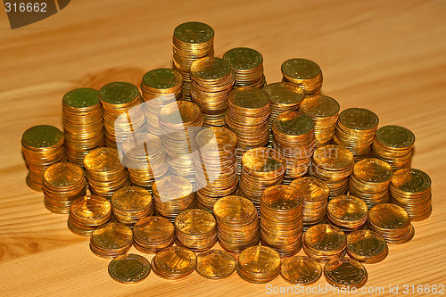 Image of Columns of coins