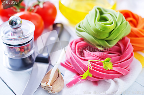 Image of raw pasta