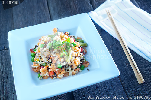 Image of rice with vegetables