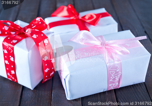 Image of boxes for present