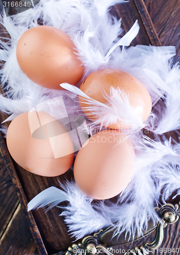 Image of raw eggs