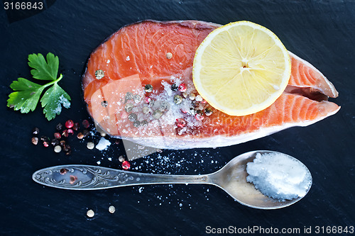 Image of salmon steak