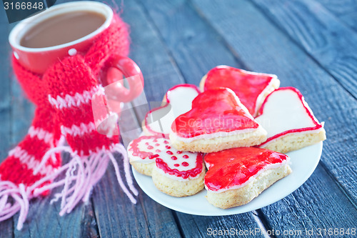 Image of cookies and cocoa drink