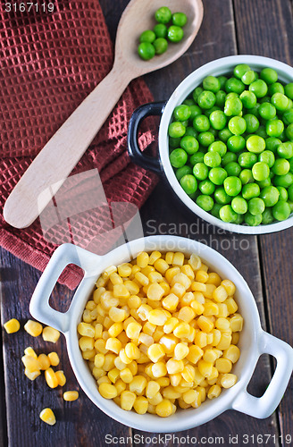 Image of corn and peas