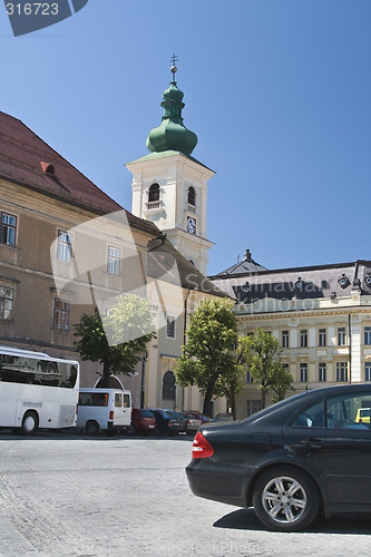 Image of Roman-Catholic Church tower-Sibiu