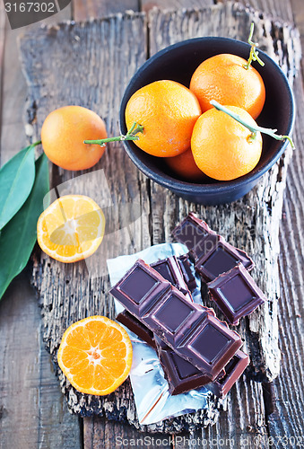 Image of chocolate and tangerines