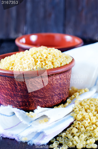 Image of raw pasta