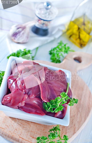 Image of raw liver