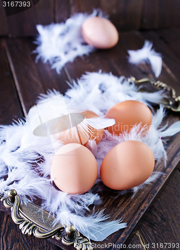 Image of raw eggs