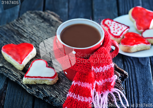 Image of cookies and cocoa in cup