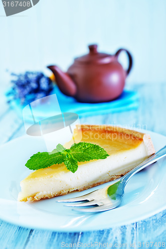 Image of sweet cheesecake