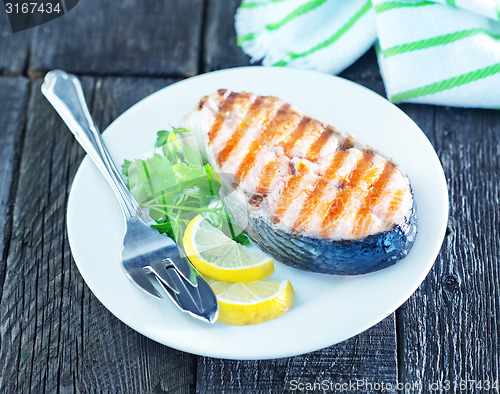 Image of fried salmon 