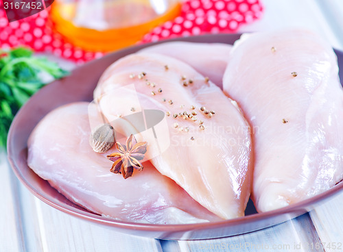 Image of raw chicken fillet