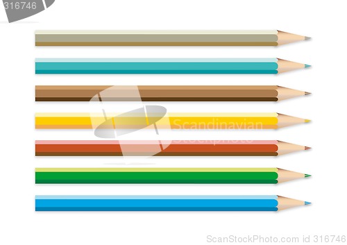 Image of Colorful Pencils for writing