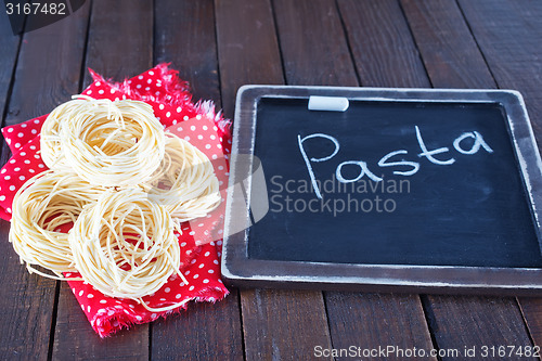 Image of raw pasta