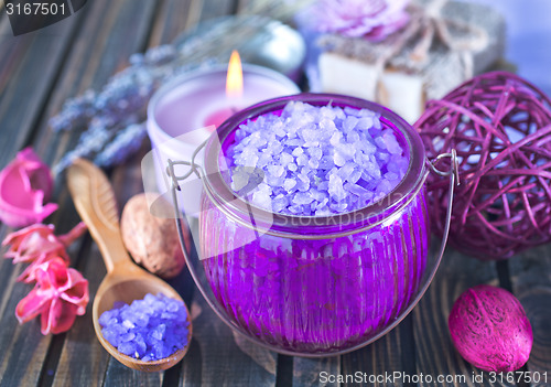 Image of sea salt and soap