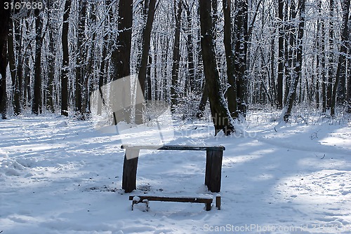 Image of benches for rest