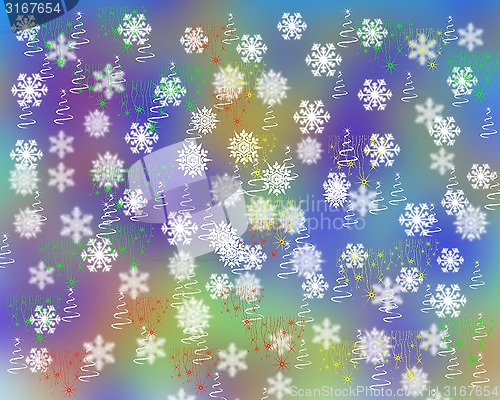 Image of background with snowflakes