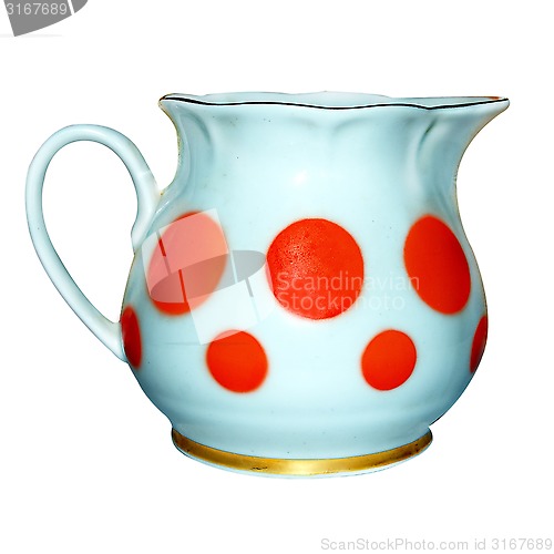 Image of cup with red circles