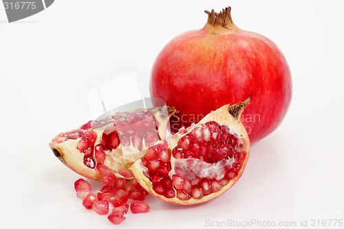 Image of Colorful pomegranates