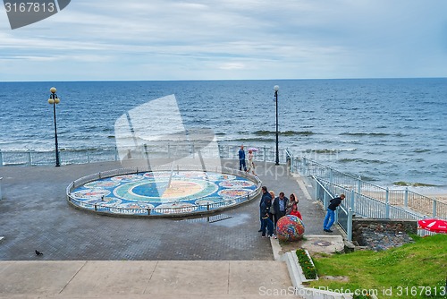 Image of Mosaic sundial in Svetlogorsk, Russia