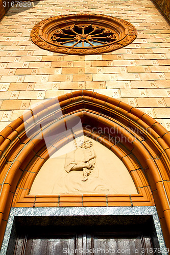 Image of  italy  lombardy    in  the villa cortese   old   church   