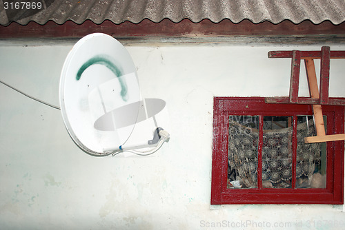 Image of satellite antenna