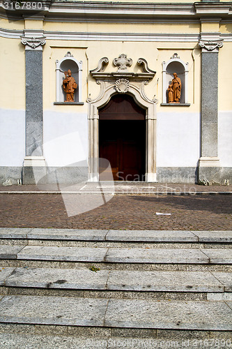 Image of  italy  lombardy    in  the vanzaghello   old    closed brick to