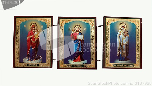 Image of three church icons