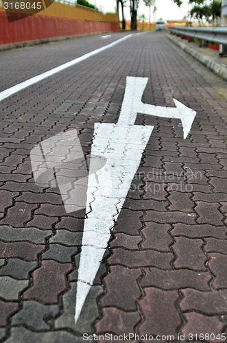 Image of Arrow on the road