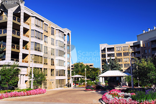 Image of Modern condominium buildings