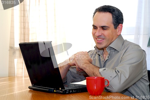 Image of Man with laptop