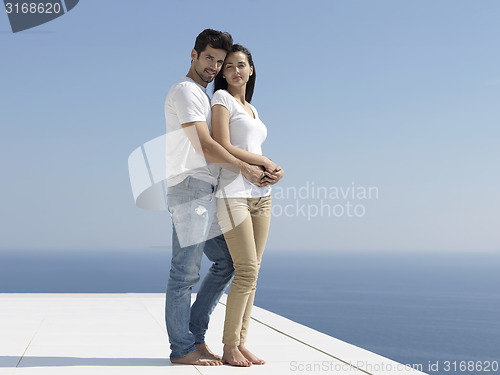 Image of happy young romantic couple have fun arelax  relax at home
