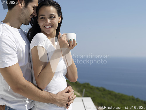 Image of happy young romantic couple have fun arelax  relax at home