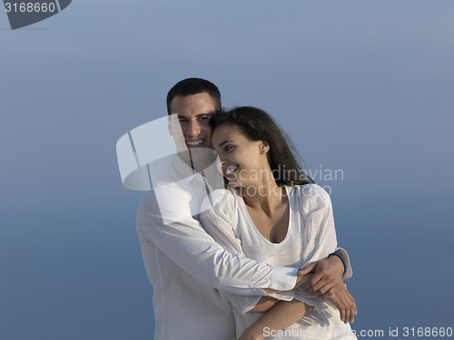 Image of happy young romantic couple have fun arelax  relax at home