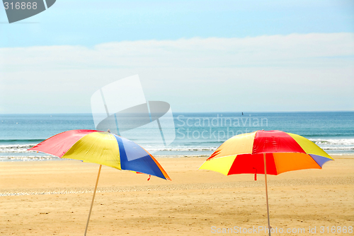 Image of Beach umbrellas