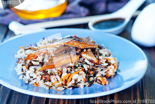 Image of fried eel with rice