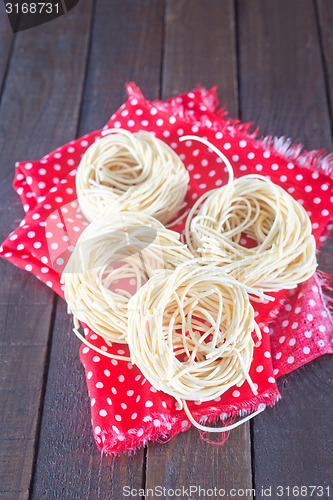 Image of raw pasta