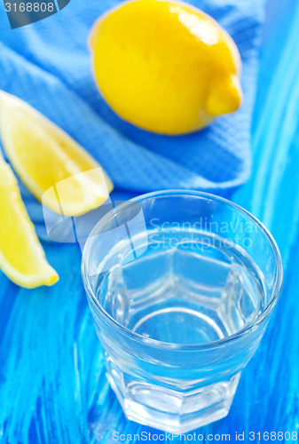 Image of water with lemon