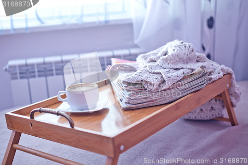 Image of coffee on tray
